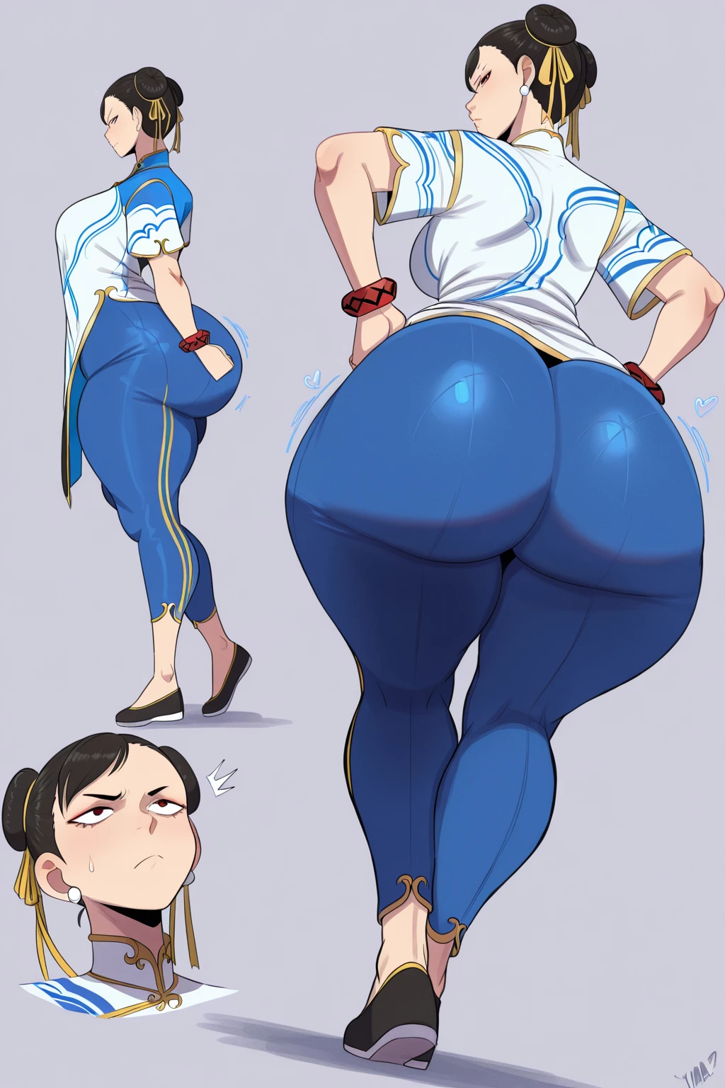 1girl ai_generated ass big_ass breasts capcom chun-li fundoshilover101 huge_ass street_fighter