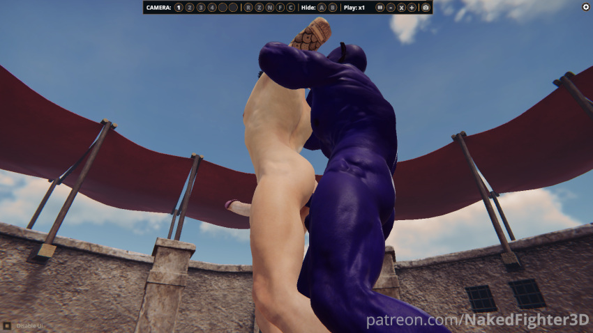 3d 3d_model anal anal_sex arena dark-skinned_male dominant_male domination fight fighter fighting fighting_game fighting_pose fighting_ring gameplay games gay_anal gay_domination gay_male gay_sex hard_penis monster monster_boy muscle muscular muscular_male naked_male nakedfighter3d nude penis purple_skin red_eyes screenshot sex tattoo tattoos twink violet_skin yaoi