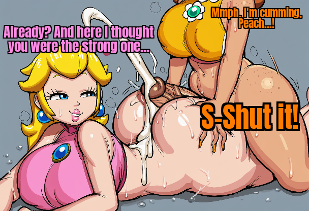 1futa 1girl ai_generated ass assjob big_ass breasts buttjob buttjoblove cum cum_on_ass ejaculation erection futanari hotdogging huge_ass mario_(series) nintendo penis_between_ass penis_on_ass princess_daisy princess_peach