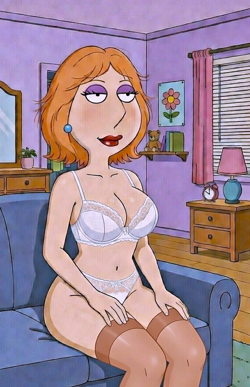 big_breasts bra family_guy lois_griffin panties stockings thighs