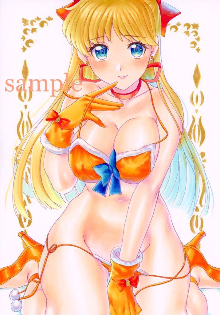 1girl 1girl adult_swim alluring bears0816 bishoujo_senshi_sailor_moon bishoujo_senshi_sailor_moon_r bishoujo_senshi_sailor_moon_r_the_movie bishoujo_senshi_sailor_moon_s bishoujo_senshi_sailor_moon_s_the_movie bishoujo_senshi_sailor_moon_supers bishoujo_senshi_sailor_moon_supers_the_movie blonde_hair blue_eyes bra cleavage gloves minako_aino on_knees panties pin_up toei_animation toonami underwear viz_media