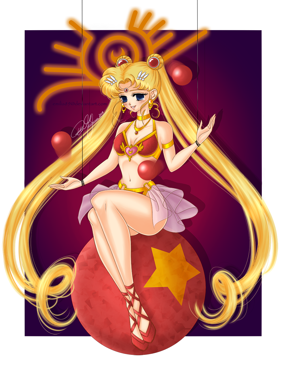 1girl adult_swim alluring ass big_breasts bishoujo_senshi_sailor_moon bishoujo_senshi_sailor_moon_r bishoujo_senshi_sailor_moon_r_the_movie bishoujo_senshi_sailor_moon_s bishoujo_senshi_sailor_moon_s_the_movie bishoujo_senshi_sailor_moon_supers bishoujo_senshi_sailor_moon_supers_the_movie blonde_hair blue_eyes bra emilia89 harem_outfit hypnosis large_ass medium_breasts midriff navel panties thick_thighs toei_animation toonami usagi_tsukino viz_media wide_hips