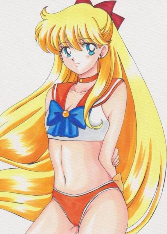 1girl adult_swim alluring bishoujo_senshi_sailor_moon bishoujo_senshi_sailor_moon_r bishoujo_senshi_sailor_moon_r_the_movie bishoujo_senshi_sailor_moon_s bishoujo_senshi_sailor_moon_s_the_movie bishoujo_senshi_sailor_moon_supers bishoujo_senshi_sailor_moon_supers_the_movie blonde_hair blue_eyes bow_tie female_only looking_at_viewer medium_breasts minako_aino modified_costume rascal_(artist) rascal_(n119) standing toei_animation toonami viz_media
