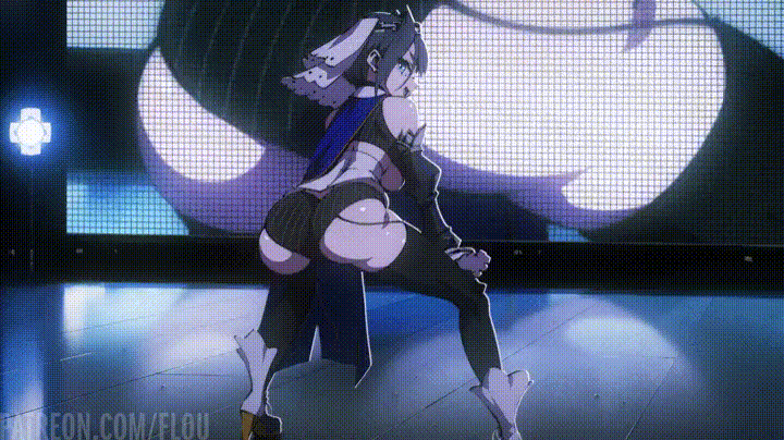 1girl ass big_ass big_breasts breasts flou gif gif gif hololive huge_ass huge_breasts ouro_kronii twerking