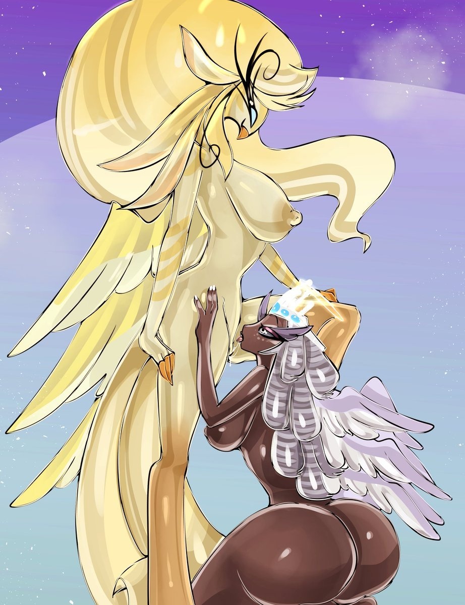 1boy 1girl 2026 2_girls angel angel_girl angel_wings anthro anthro_female apple_butt areola ass ass_bigger_than_head avian avian_humanoid beak big_areola big_areolae big_ass big_breasts big_nipples big_thighs bird bird_girl bird_humanoid bitterbunz blue_eyes breasts breasts_bigger_than_head bubble_ass bubble_butt completely_naked completely_naked_female completely_nude completely_nude_female curvy curvy_body curvy_female curvy_figure curvy_hips curvy_thighs dark-skinned_female dark_skin dat_ass deity dominant_female erect_nipples female_anthro freckles freckles_on_face furry furry_female gold_feathers golden_feathers hair halo hazbin_hotel high_res hips horny horny_female hourglass_figure huge_areola huge_areolae huge_ass huge_breasts huge_thighs humanoid larger_female long_hair mammal massive_ass massive_breasts massive_butt massive_thighs mature mature_female milf mommy naked_female nipples non-mammal_breasts nude nude_female sera_(hazbin_hotel) silver_eyes silver_hair simple_background size_difference smile speaker_of_god_(hazbin_hotel) stockings submissive_female thick thick_ass thick_butt thick_hips thick_legs thick_thighs thighs twitter vivienne_medrano vivziepop voluptuous voluptuous_female white_hair wide_hips wings yellow_feathers