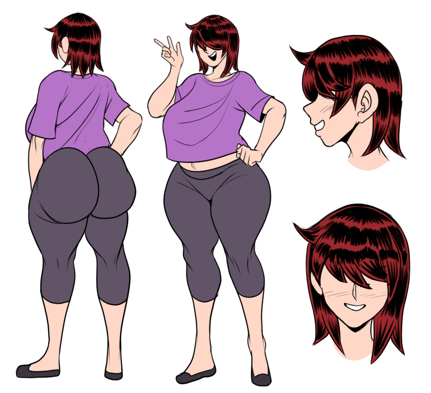 1girl ass big_ass breasts clara_(detnox) detnox huge_ass