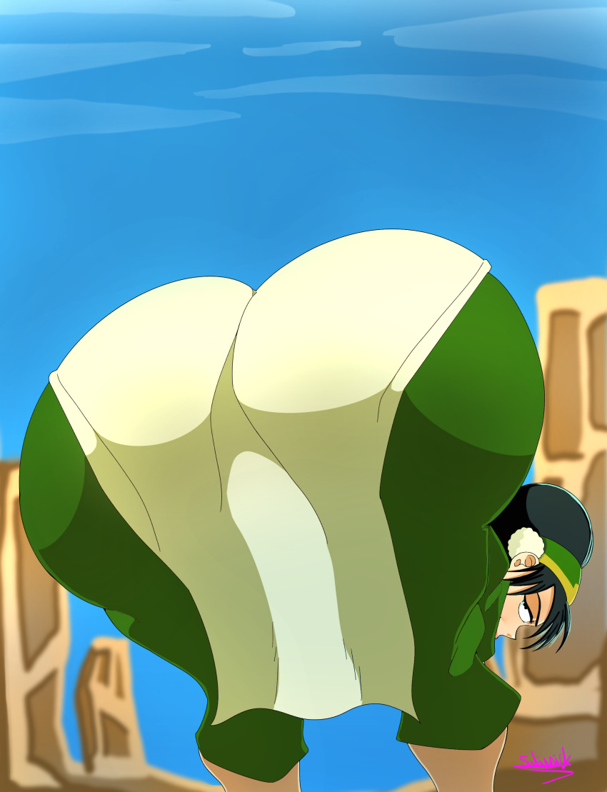1girl ass avatar:_the_last_airbender big_ass breasts gigantic_ass huge_ass nickelodeon saliunick toph_bei_fong