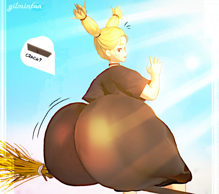 1girl 3d ass big_ass breasts gigantic_ass gilmintan huge_ass jujutsu_kaisen nishimiya_momo