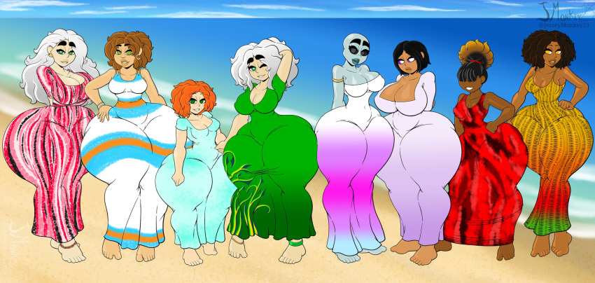 8girls april_(j.monkey23) ass avontra_(j.monkey23) big_ass breasts erykah_(j.monkey) gigantic_ass huge_ass j.monkey23 kast_(j.monkey23) lauryn_(j.monkey23) rio_(j.monkey23) sam_(j.monkey23) sunny_(j.monkey23)