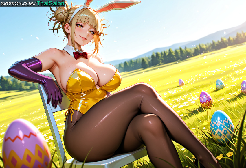 1girl 1girls 4k ai_assisted ai_generated bangs big_ass big_breasts blonde blonde_female blonde_hair blush boku_no_hero_academia breasts bunny_ears bunny_girl bunnysuit chromatic_abberation curvaceous curvaceous_body curvaceous_female curvaceous_figure curves curvy curvy_body curvy_female curvy_figure curvy_hips easter easter_bunny easter_egg eyebrows eyelashes eyeliner female grass grass_field hair high_res high_resolution himiko_toga hires huge_ass huge_breasts large_ass light-skinned_female lips lipstick looking_at_viewer medium_hair my_hero_academia on_ground outside patreon patreon_username sexually_suggestive sitting stable_diffusion sunny tagme thaisalon thick thick_thighs thighs toenails toes toga toga_himiko voluptuous voluptuous_body voluptuous_female watermark wrinkles yellow_topwear