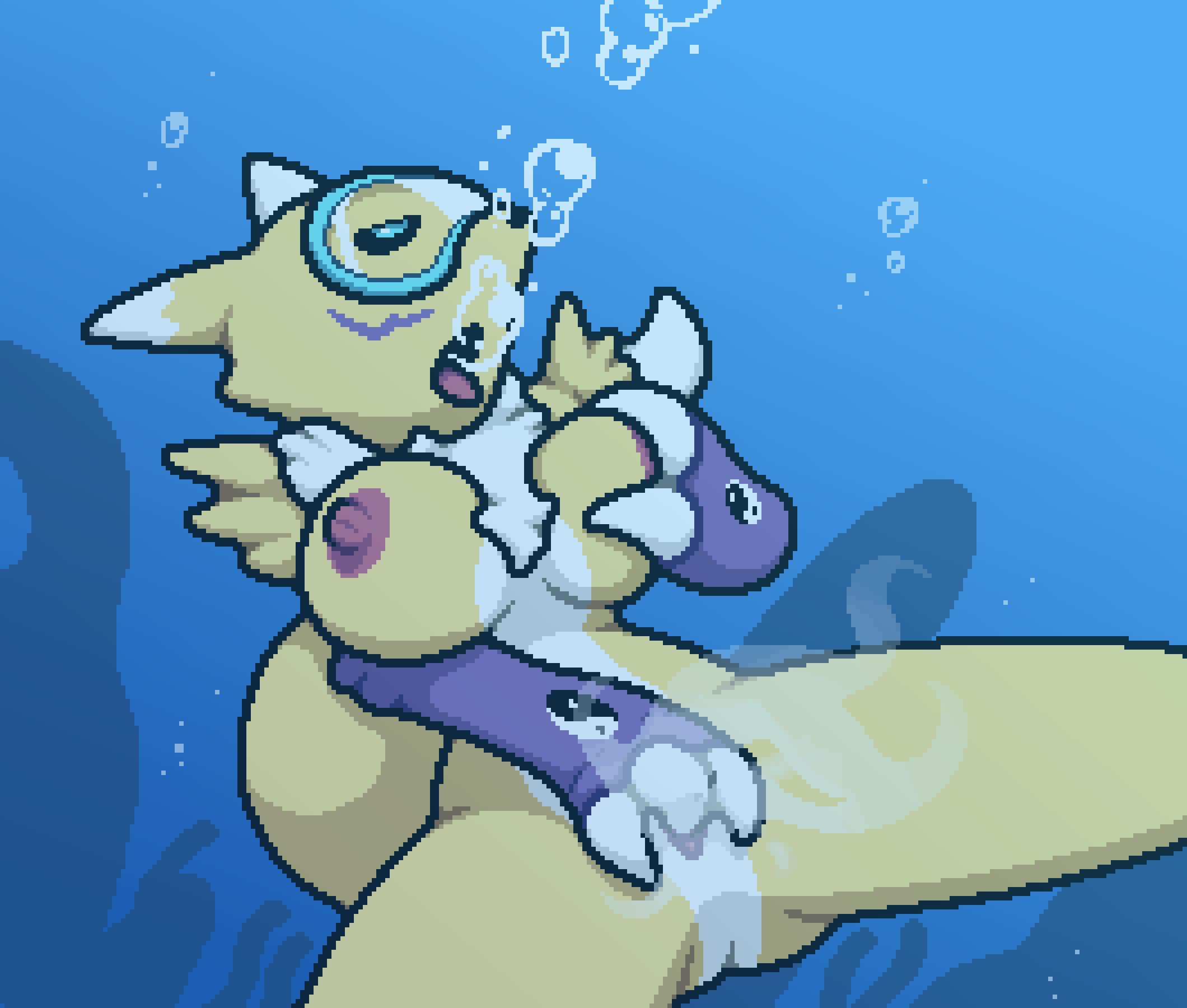 1girl air_bubble air_bubbles anthro ass bandai_namco big_breasts black_sclera blue_eyes breasts bubble bubbles claws digimon digimon_(species) female female_only fingering fingering_self furry holding_breast legs_apart legs_spread nude pussy pussy_juice renamon solo spread_legs squeezing_breast swimming swimming_goggles tail thighs underwater water white_fur yellow_fur yin_yang zxtomatofan