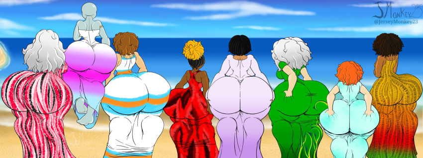 8girls april_(j.monkey23) ass avontra_(j.monkey23) big_ass big_breasts breasts erykah_(j.monkey) gigantic_ass huge_ass huge_breasts j.monkey23 kast_(j.monkey23) lauryn_(j.monkey23) rio_(j.monkey23) sam_(j.monkey23) sunny_(j.monkey23)