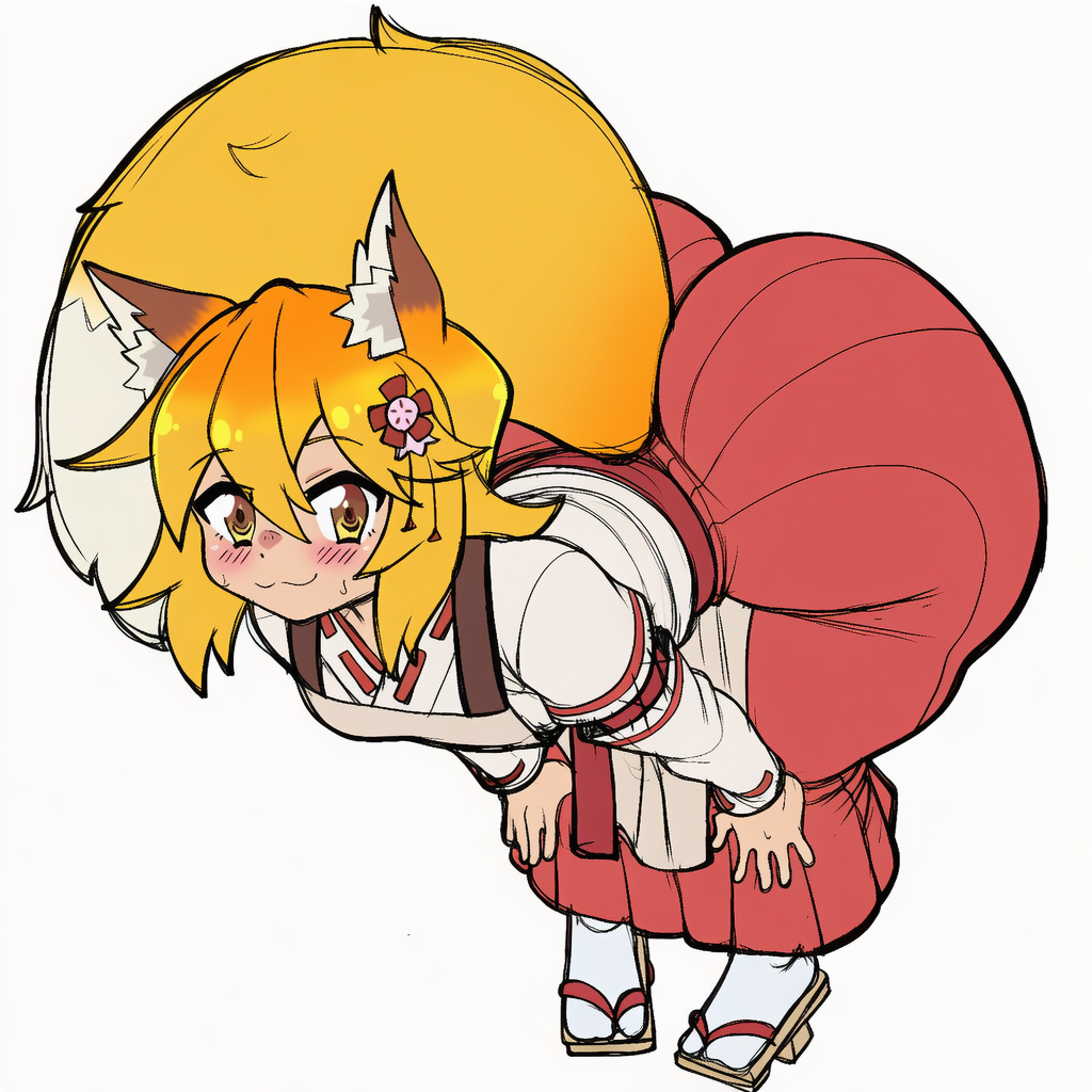 1girl ai_generated analover21 ass big_ass breasts gigantic_ass huge_ass kimono senko_(sewayaki_kitsune_no_senko-san) sewayaki_kitsune_no_senko-san