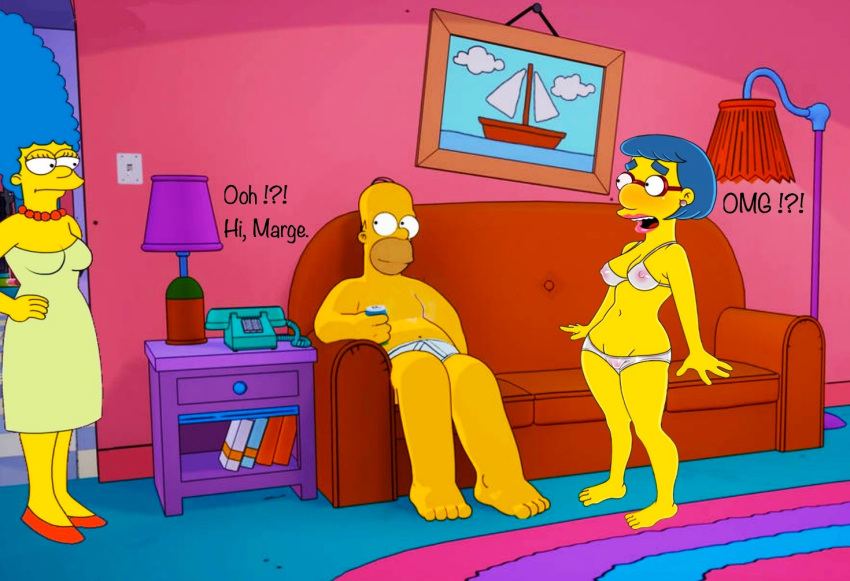 before_sex bra breasts edit homer_simpson luann_van_houten marge_simpson panties the_simpsons thighs