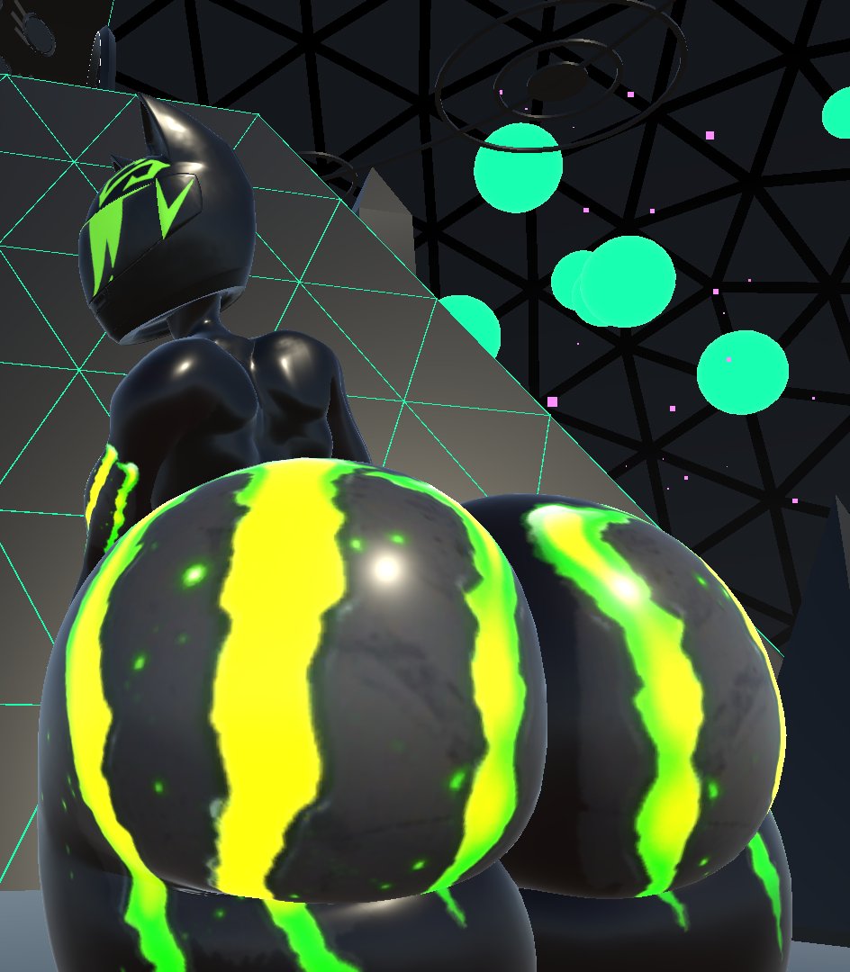 1boy 1futa 1girl 1girl 1girls 3d ambiguous_gender animal_ear_headwear animal_ears anthro ass ass_focus big_ass black_body cat_ear_helmet cat_ears fagottini31 futa_only futanari huge_ass intersex male male_only monster_energy motorcycle_helmet original_character thick_thighs wide_hips