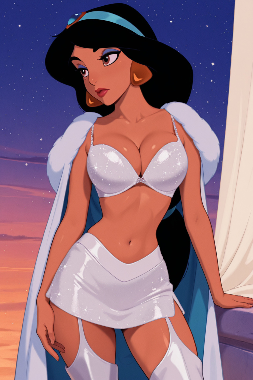 1girl ai_generated aladdin_(series) disney fantasyai female princess_jasmine solo tagme