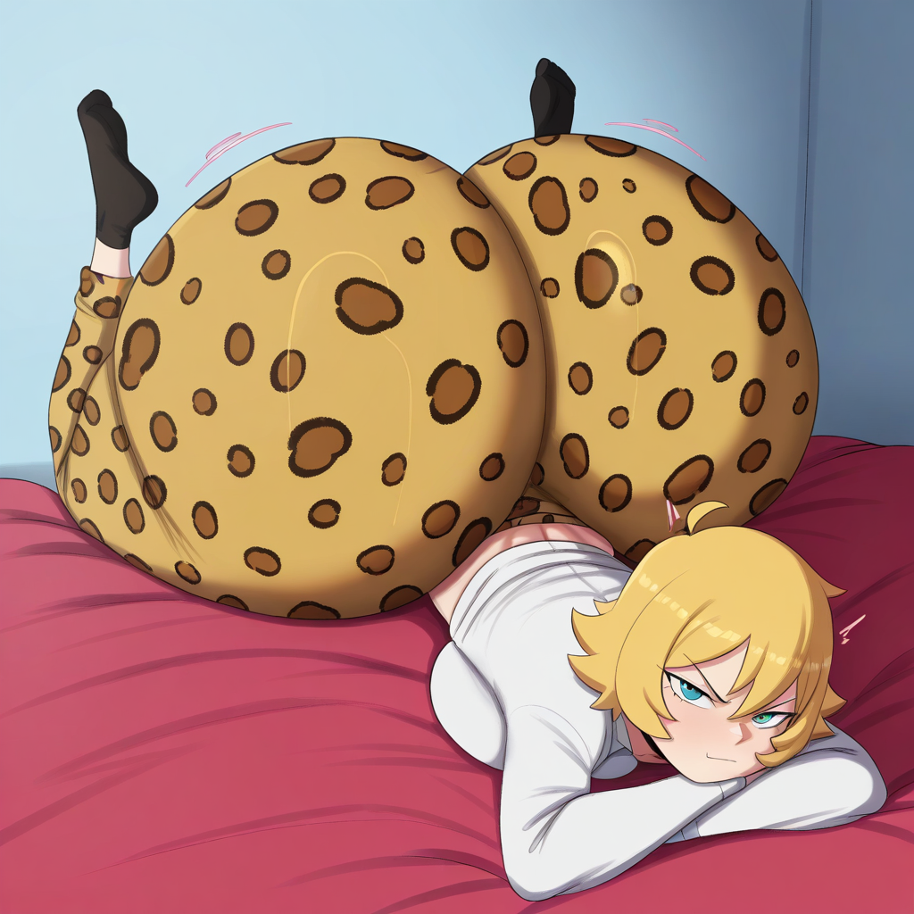 1girl ai_generated ass big_ass big_breasts breasts fundoshilover101 gigantic_ass huge_ass huge_breasts leopard_print original original_character
