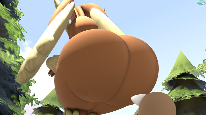 1girl cindablimp digglett furry furry_female furry_only lopunny nintendo pokemon